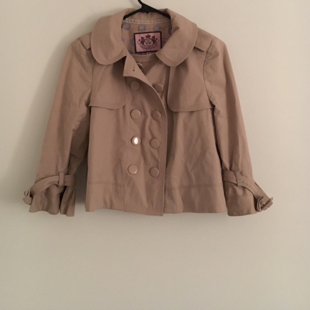 Juicy Couture Waist Length Trench size M