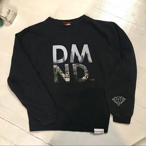Diamond supply black sweatshirt sz large