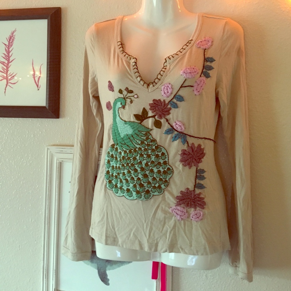 Corset-Laced Peacock Blouse