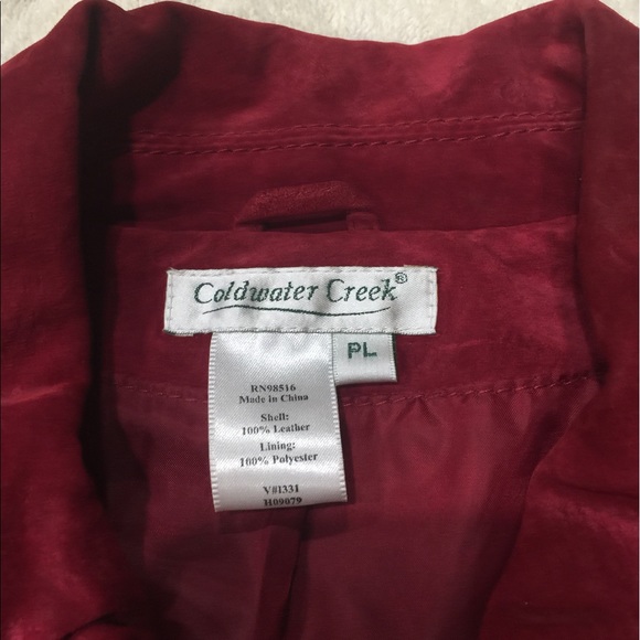 Red Suede Leather Jacket - Picture 3 of 3