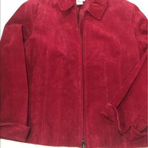 Red Suede Leather Jacket