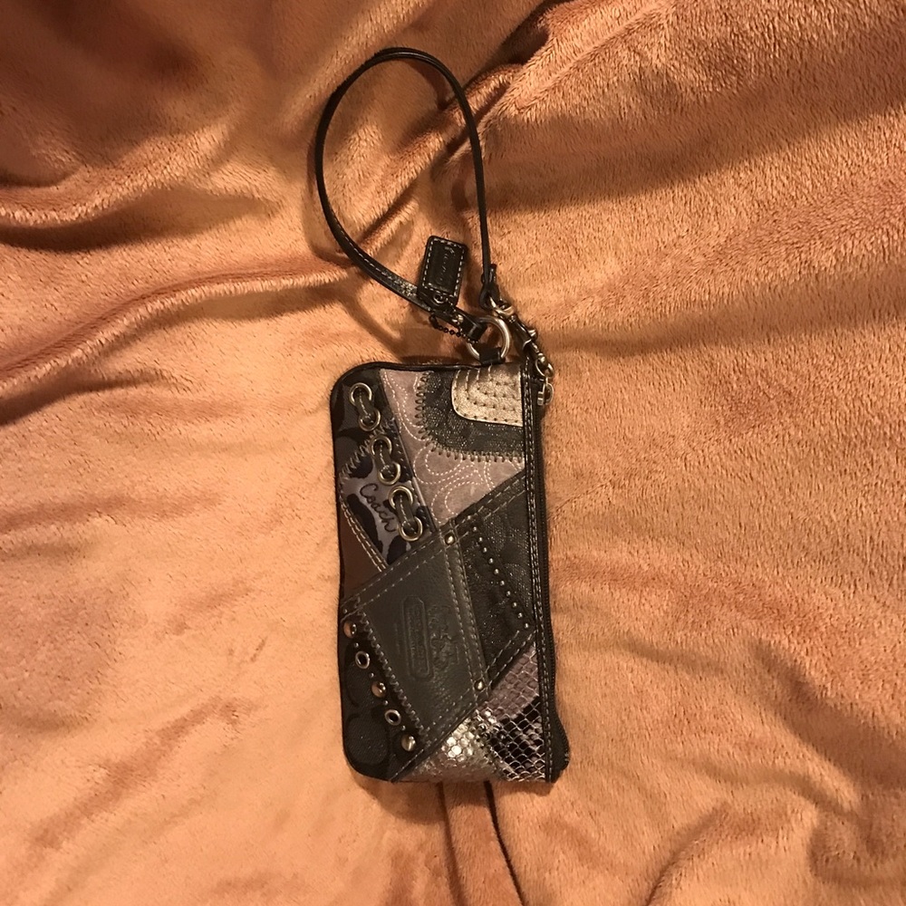 Black Coach Wristlet