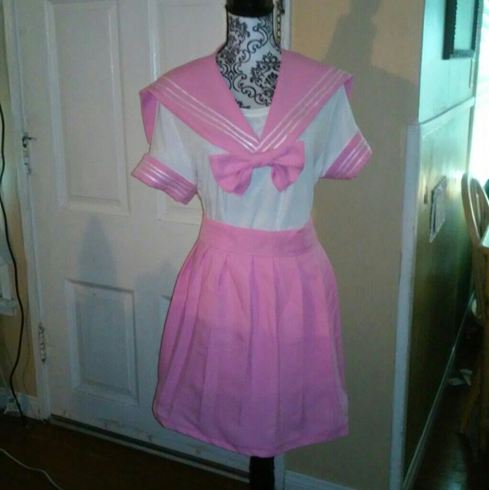 Plus size Japanese anime school girl uniform.