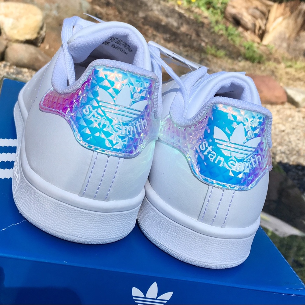 💎Adidas Stan Smith iridescent 3D diamond sneakers