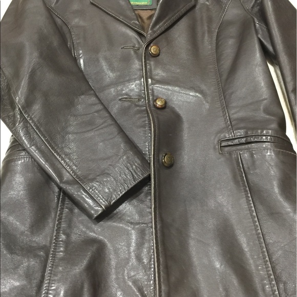Brown leather jacket - Picture 1 of 3