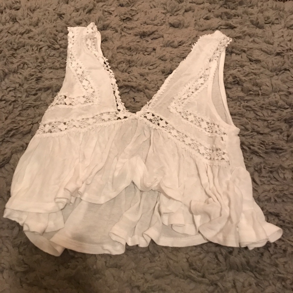 White crop top