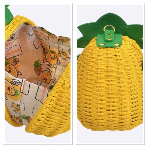 Hand Made Woven Pineapple bag HP Casual Cool 🎉😍 - Picture 2 of 6