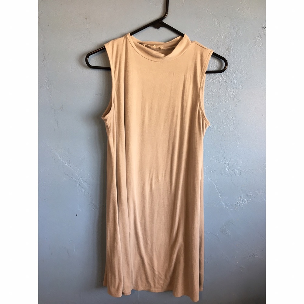 Suede T-Shirt Dress