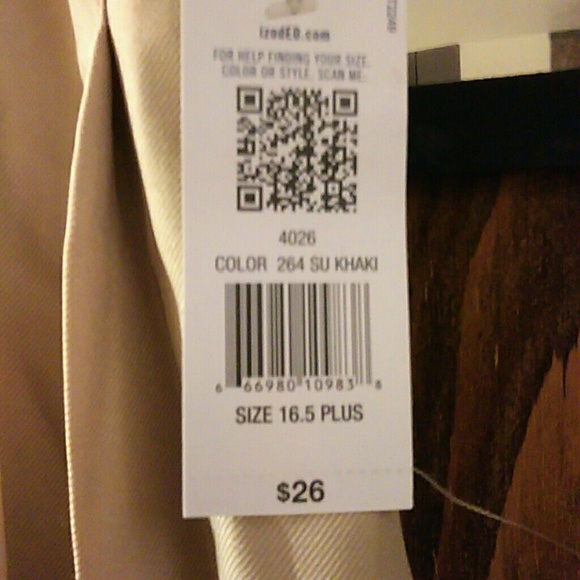 🍒IZOD🍒 NWT Khaki uniform skort sz 16 plus - Picture 4 of 6