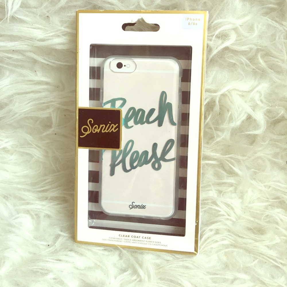 Beach Please iPhone clear case