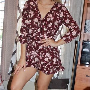 American rag floral romper