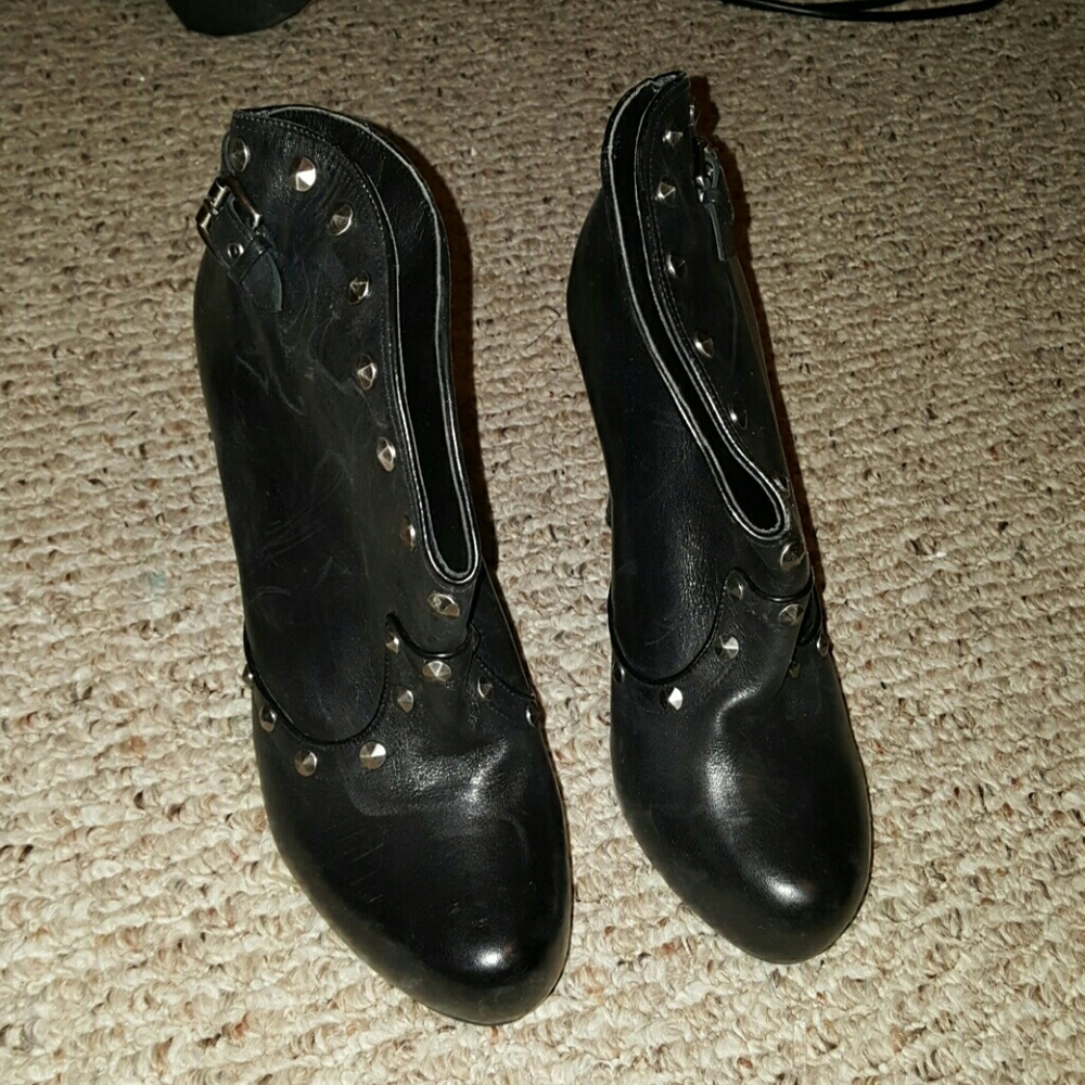New never worn studded booties