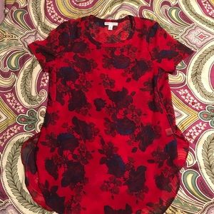 Made for impulse Sheer Floral Print T Shirt