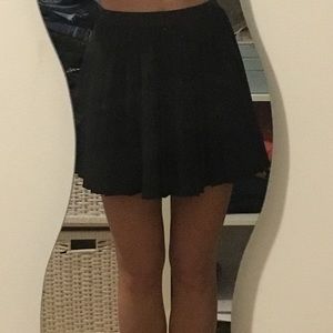 Black mini skirt