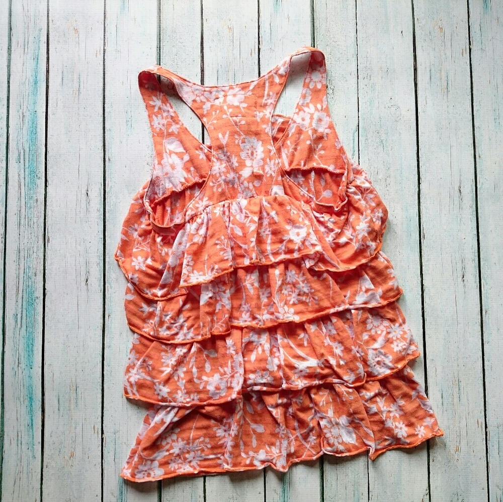 Orange Ruffle Tank - Picture 3 of 6