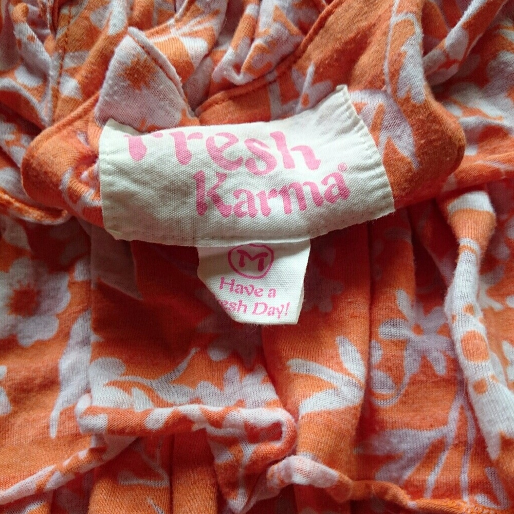 Orange Ruffle Tank - Picture 4 of 6