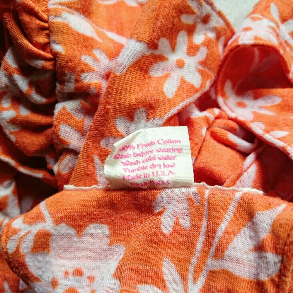 Orange Ruffle Tank - Picture 5 of 6