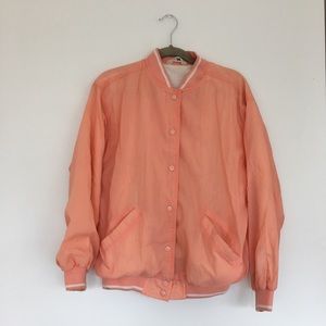 VINTAGE PEACH VARSITY JACKET🍑