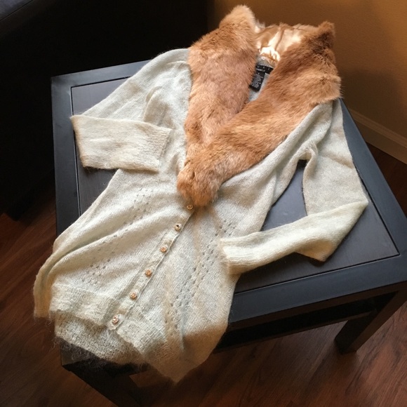 Vintage, 100% Rabbit fur, detachable trim! - Picture 1 of 4