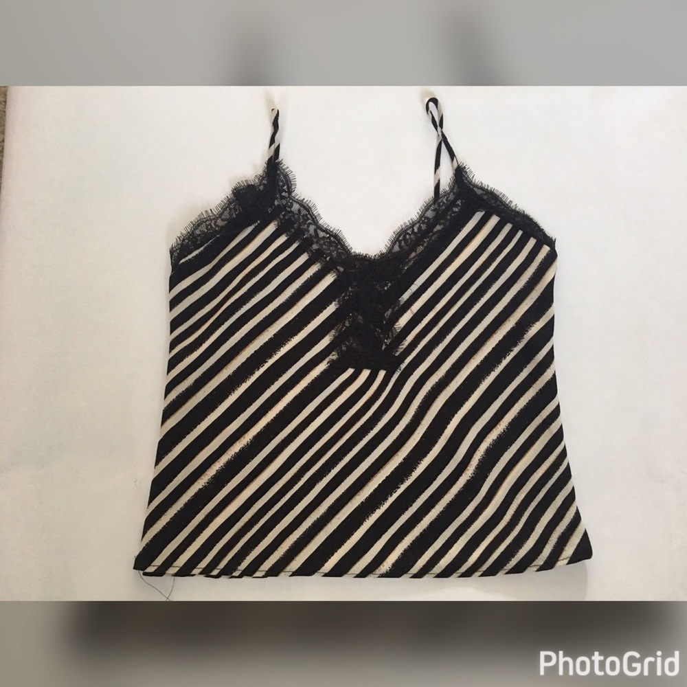 Black and white stripe camisole