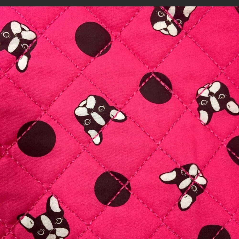 Betsey Johnson Fuchsia Frenchie Weekender Duffel - Picture 2 of 8
