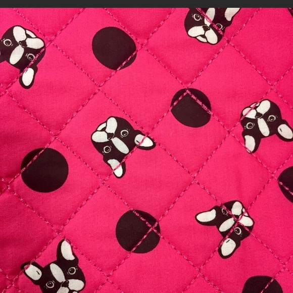 Betsey Johnson Fuchsia Frenchie Weekender Duffel - Picture 2 of 8