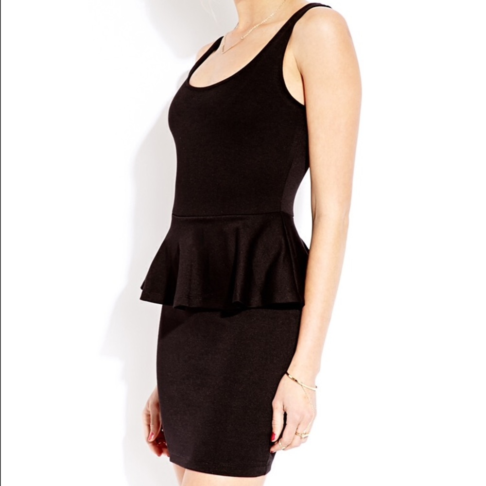 Little Black Peplum Dress
