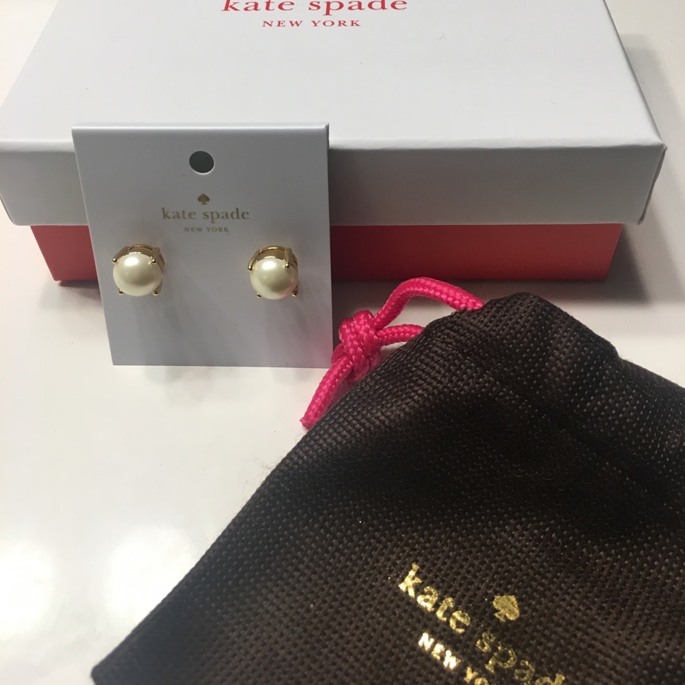Kate Spade GUMDROP faux pearl studs
