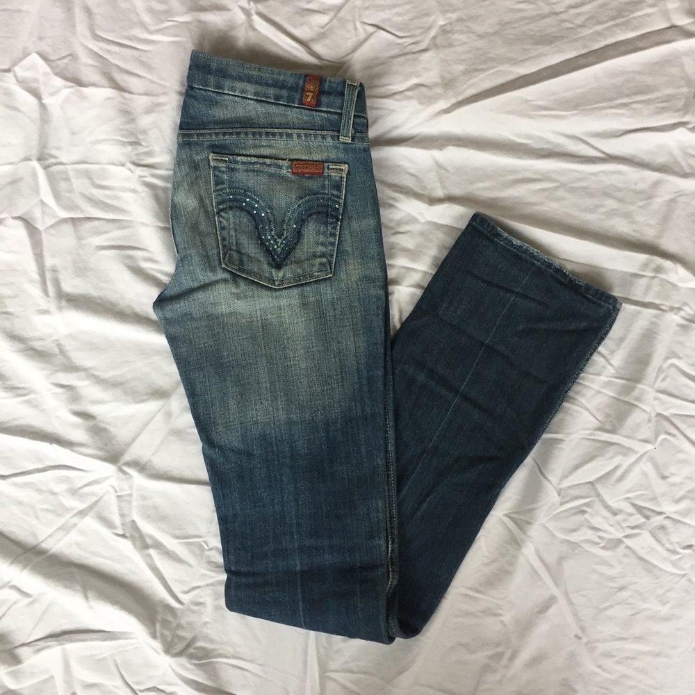 7 for All Mankind Jeans with Rhinestones