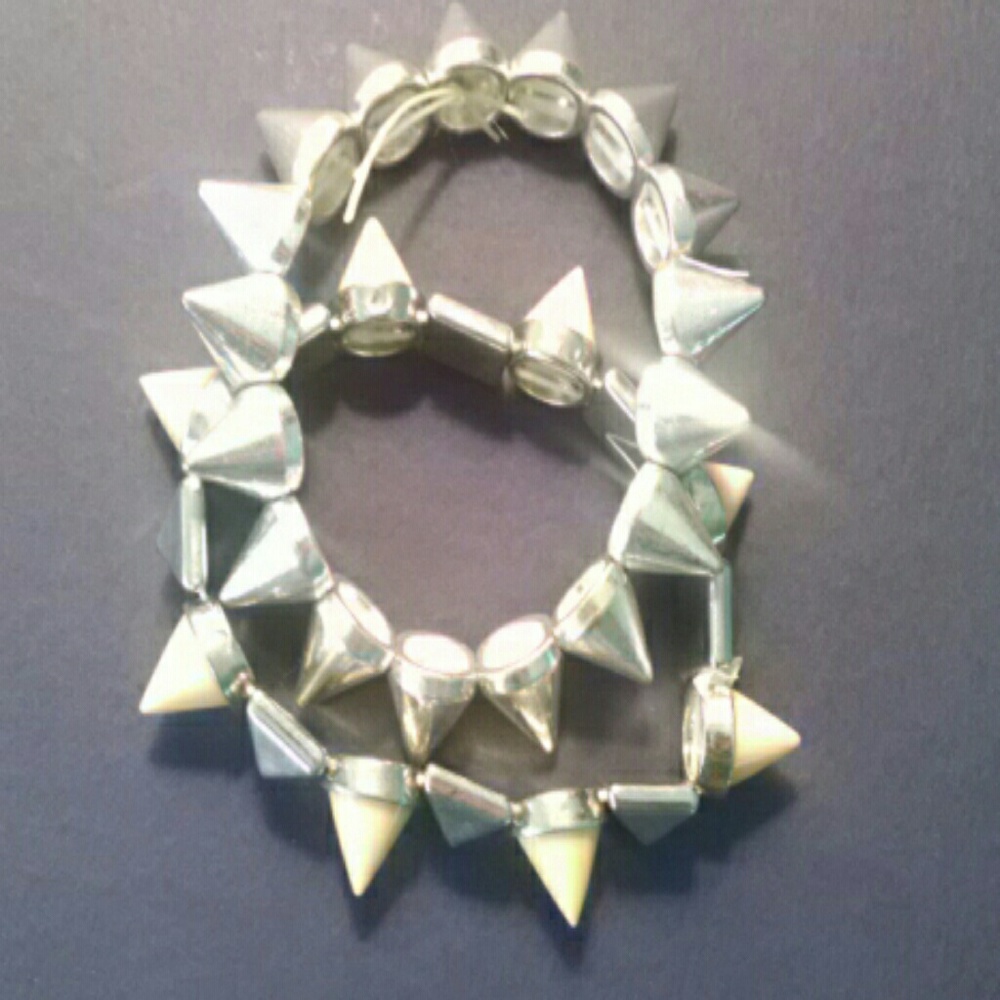 Set of two Spikey Bracelets