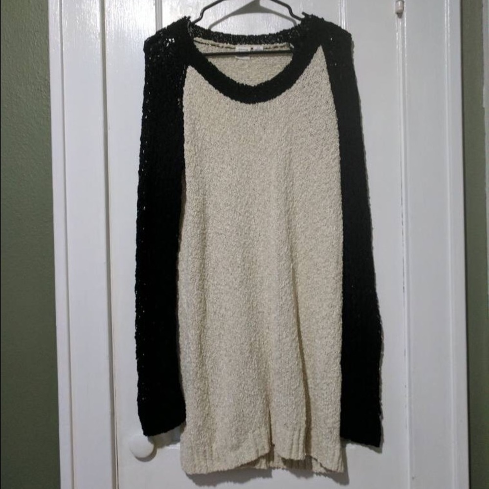 Oversized knit sweater dress
