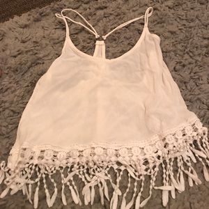 White forever 21 crop top