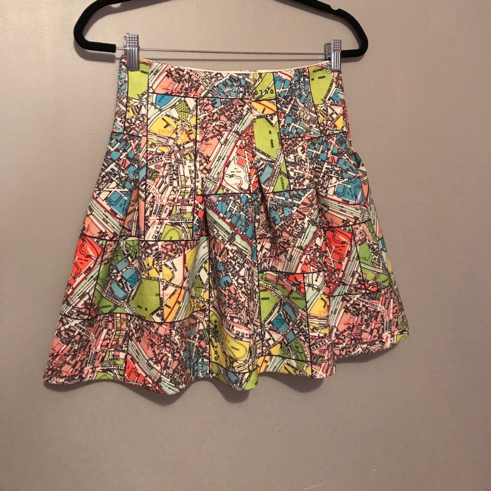 Anthropologie Mauve Pattern skirt