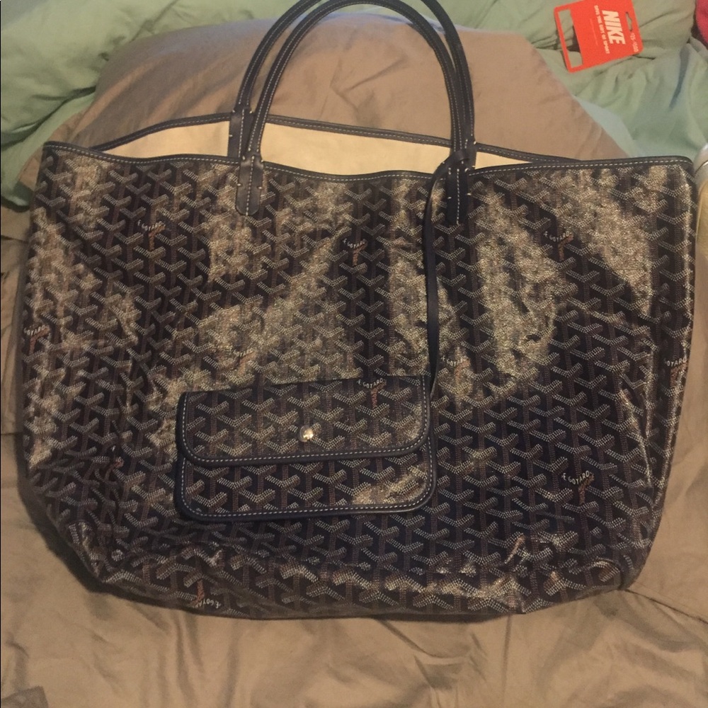 Goyard Tote MM Navy Blue