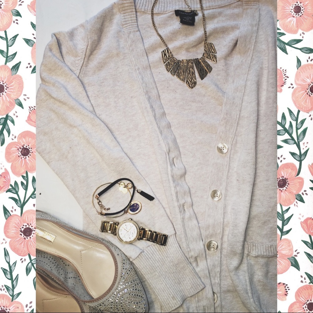Calvin Klein Beige Cardigan