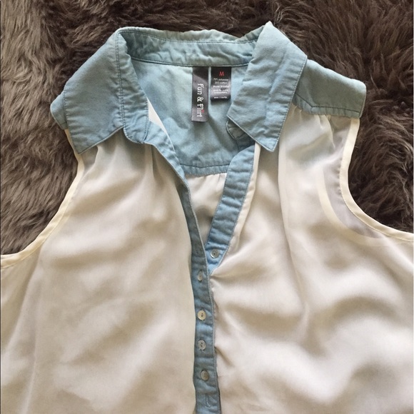 Sleeves Denim Shirt. - Picture 2 of 4