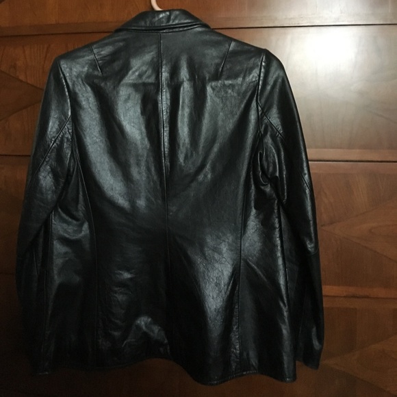 GAP XS black leather jacket - Picture 3 of 3