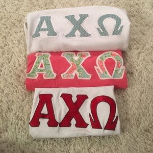 Alpha chi omega letters bundle