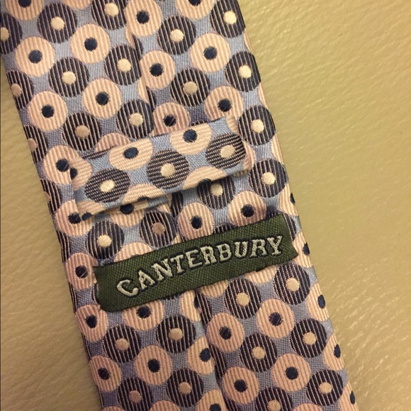 🍁 Canterbury Boys Zipper Tie - 100% Silk - Picture 4 of 5