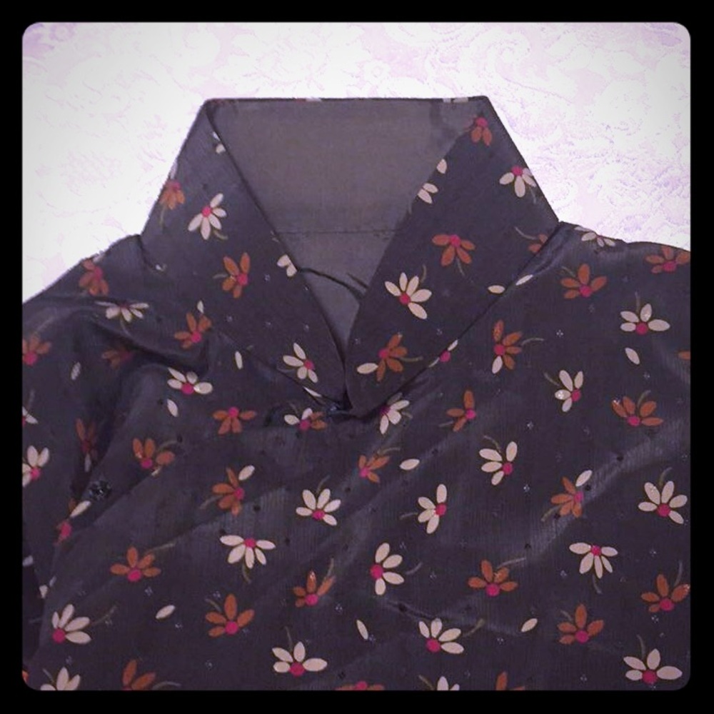 Vintage Chinese floral dress (long)