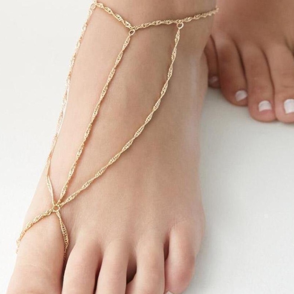 Gorgeous unopened feet chains!