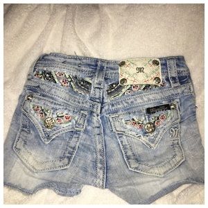 Miss Me Shorts Girls 8 Bling