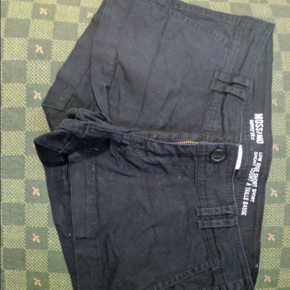 Black simple shorts