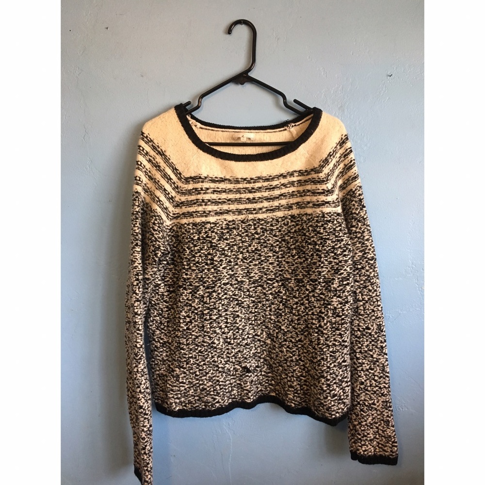 Soft Black & White Sweater