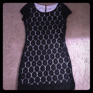 Black lace dress