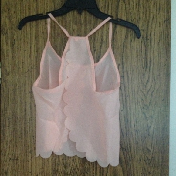 🌼5 for $25🌼 NWOT Chiffon Peach Blouse - Picture 4 of 5
