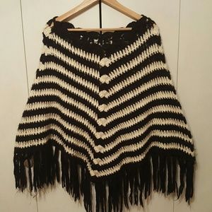 Hand-made Knitted Poncho