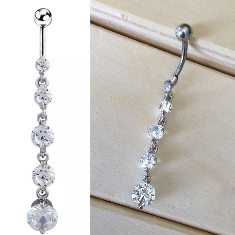 Waterfall Dangle Belly Button Ring