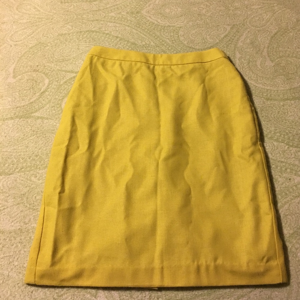 Mustard Pencil Skirt