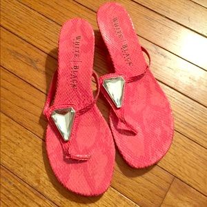 White House Black Market pink sandals